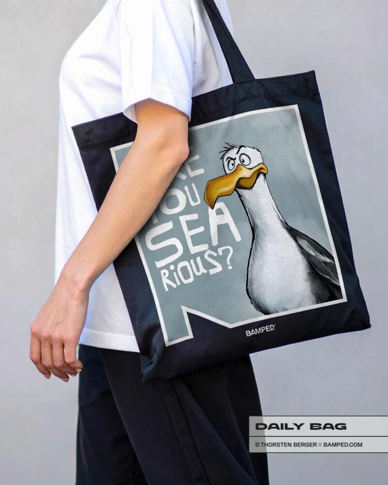 BAUMWOLLTASCHE "MÖWE OLE / SEARIOUS" – Bild 3