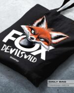BAUMWOLLTASCHE "FOX DEVILS WILD" – Bild 3