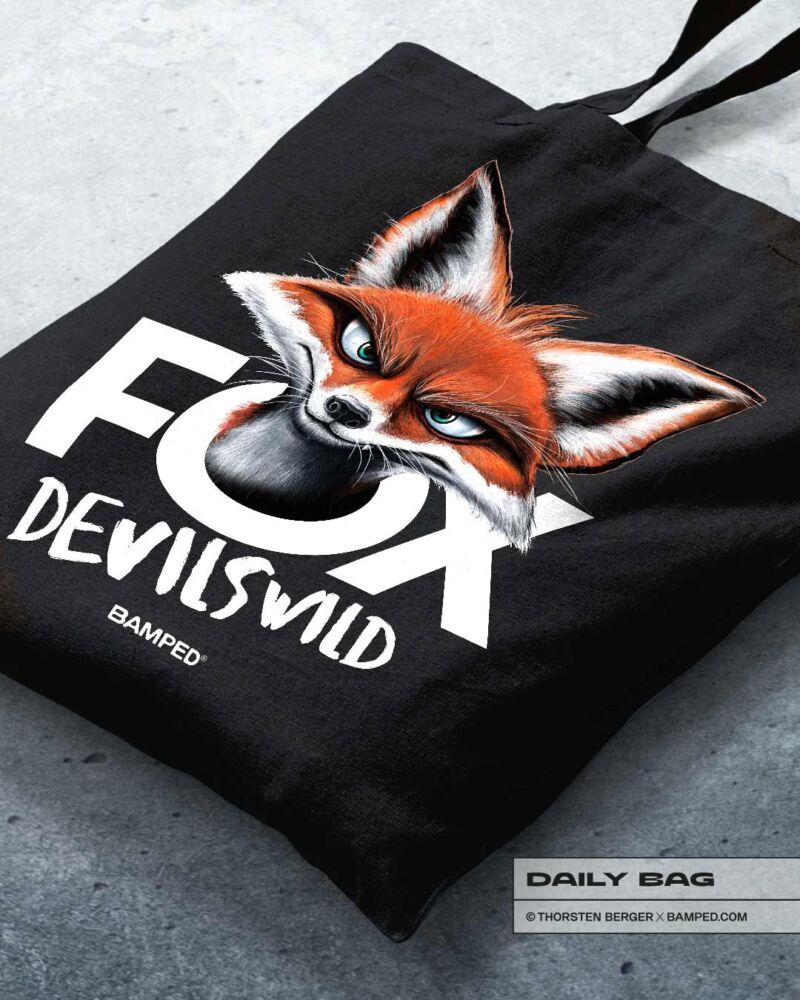 BAUMWOLLTASCHE "FOX DEVILS WILD" – Bild 3