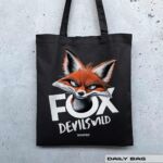 BAUMWOLLTASCHE "FOX DEVILS WILD"