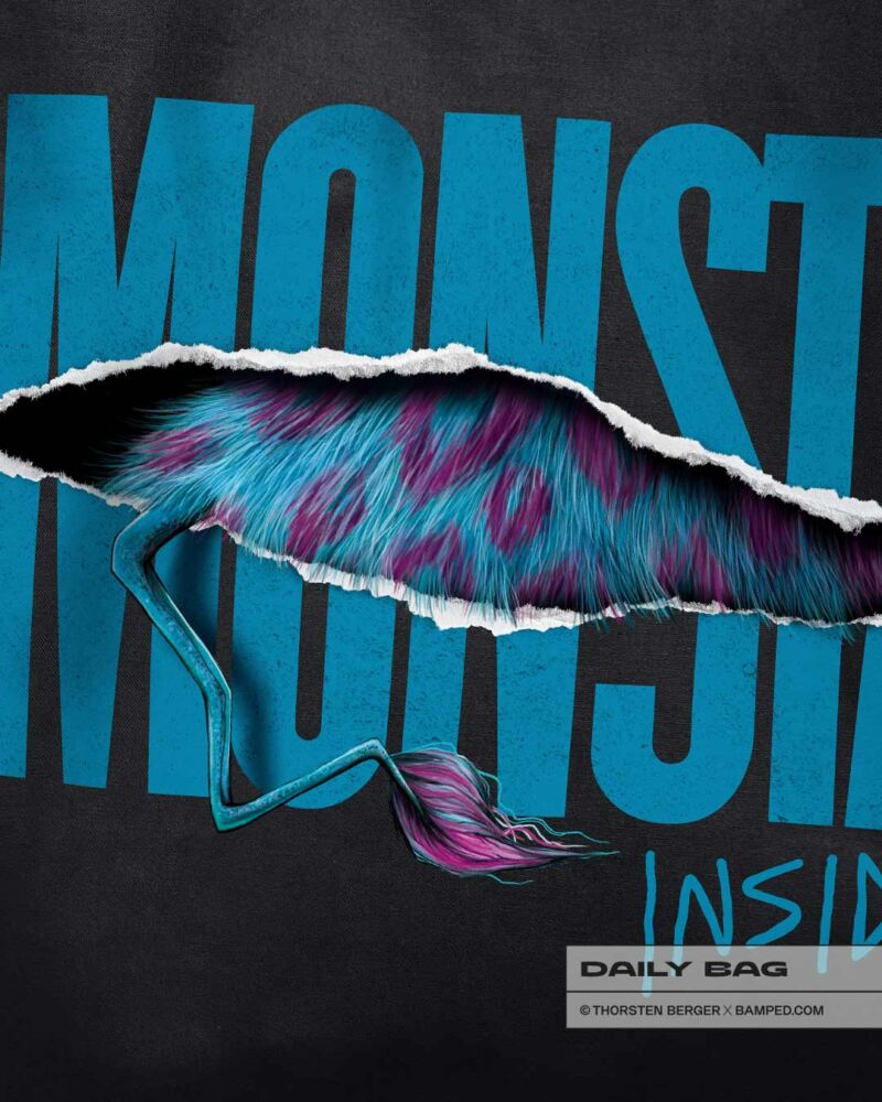 BAUMWOLLTASCHE "MONSTA INSIDE" / MONSTA COLLECTION – Bild 3