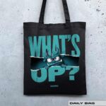 BAUMWOLLTASCHE "WHATS UP" / MONSTA COLLECTION