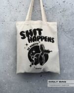 BAUMWOLLTASCHE "SHIT HAPPENS"