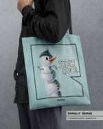 BAUMWOLLTASCHE "SNOWMAN" – Bild 2