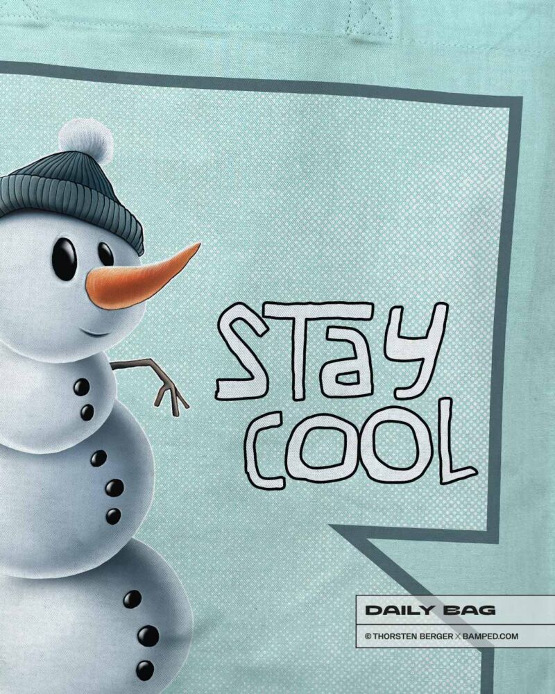 BAUMWOLLTASCHE "SNOWMAN" – Bild 3