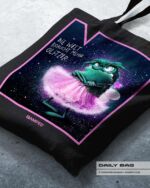 BAUMWOLLTASCHE "GRUMMELFEE" / GLITZER