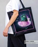 BAUMWOLLTASCHE "GRUMMELFEE" / GLITZER – Bild 3