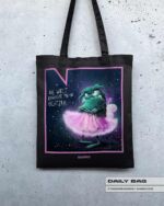 BAUMWOLLTASCHE "GRUMMELFEE" / GLITZER – Bild 2