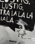 BAUMWOLLTASCHE "RENTIER RUDI" / LUSTIG TRALALALALA – Bild 2