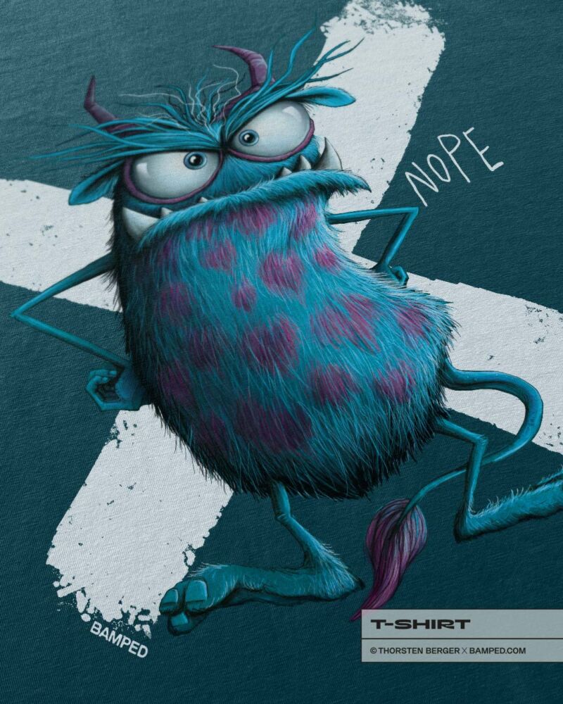 UNISEX T-SHIRT "NOPE" / MONSTA COLLECTION – Bild 4