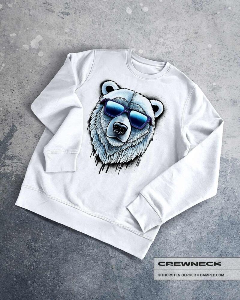 32025007_CN_White_ UNISEX SWEATER "POLAR BEAR" – Bild 1