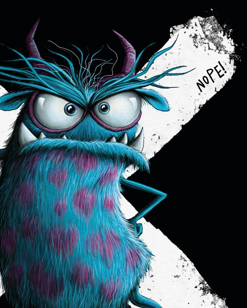 ART PRINT "NOPE" / MONSTA COLLECTION – Bild 2