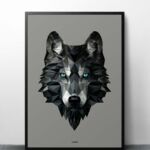 ART PRINT "WOLF" / MOUNTAIN GREY