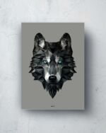 ART PRINT "WOLF" / MOUNTAIN GREY – Bild 3