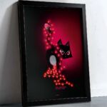 ART PRINT "XMAS CAT" / SAME PROCEDURE