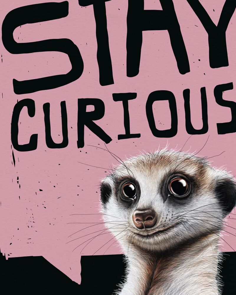 ART PRINT "ERDMÄNNCHEN PICO" / ROSÉ – Bild 2