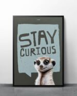 ART PRINT "ERDMÄNNCHEN PICO" / PETROL – Bild 4