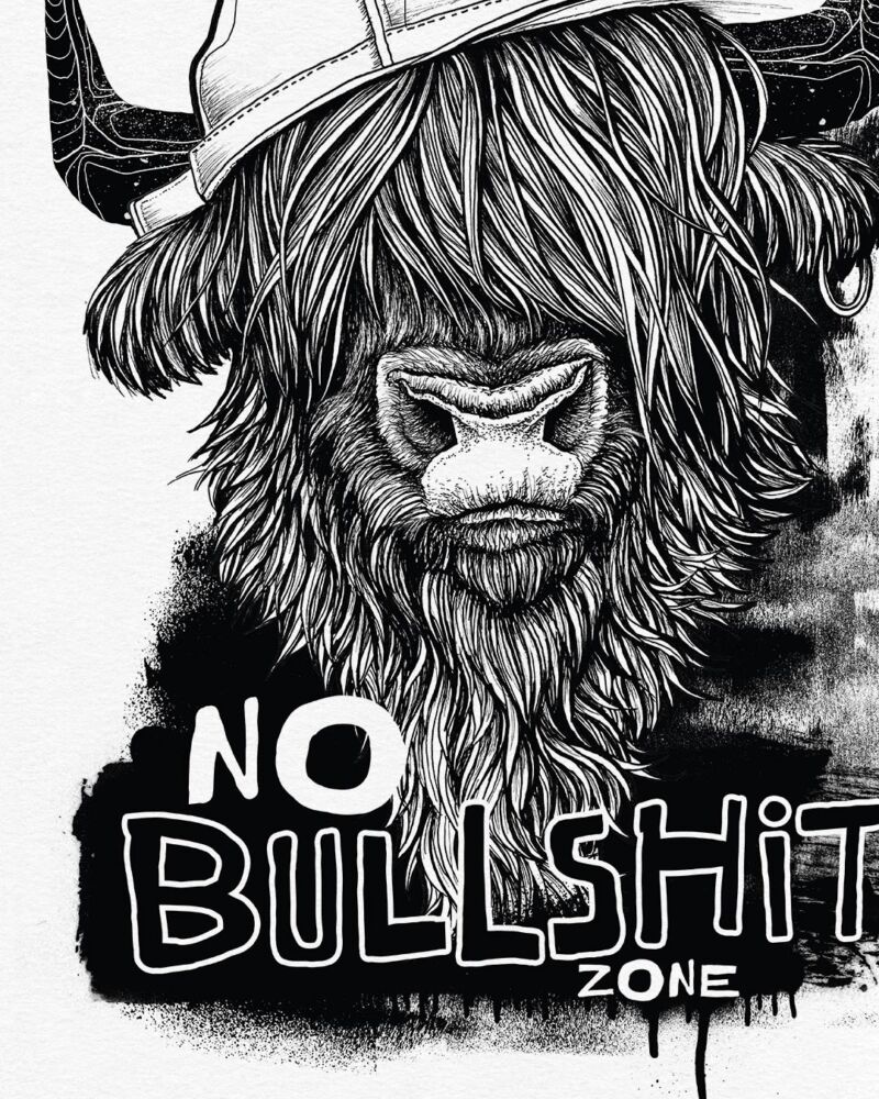 ART PRINT "NO BULLSHIT" – Bild 2