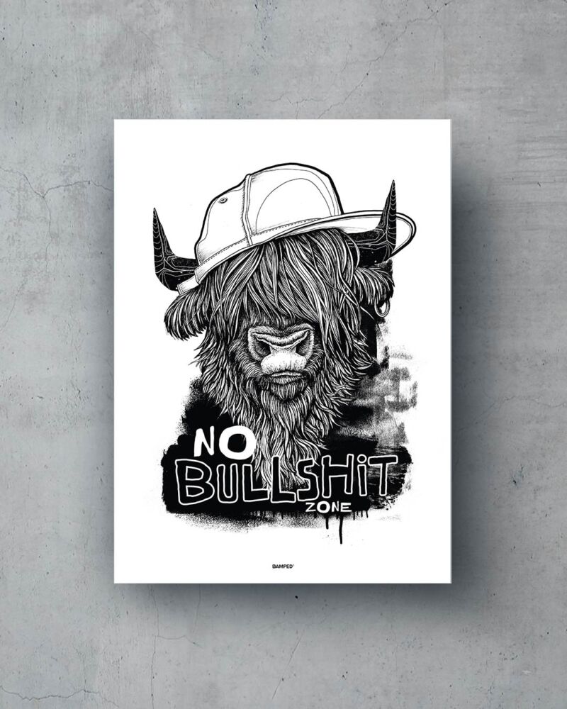 ART PRINT "NO BULLSHIT" – Bild 4