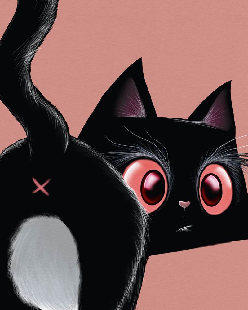 ART PRINT "BLACK CAT" – Bild 2