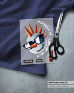 BÜGELBILD "PUNKY SNOWMAN" / HEAD