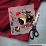 BÜGELBILD "RENTIER RUDI" / LICHTERKETTE