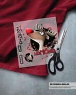 BÜGELBILD "RENTIER RUDI" / LICHTERKETTE