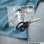 BÜGELBILD "MISTER SNOWMAN" / STAY COOL
