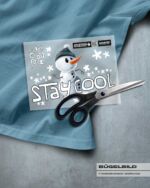BÜGELBILD "MISTER SNOWMAN" / STAY COOL