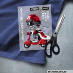 BÜGELBILD "SANTA" / DRIVING HOME FOR XMAS