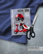 BÜGELBILD "SANTA" / DRIVING HOME FOR XMAS