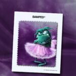 French Terry "GRUMMELFEE" / MOTIVPANEL PURPLE