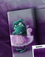 French Terry "GRUMMELFEE" / MOTIVPANEL PURPLE – Bild 2