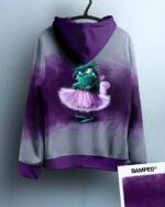 French Terry "GRUMMELFEE" / MOTIVPANEL PURPLE – Bild 7