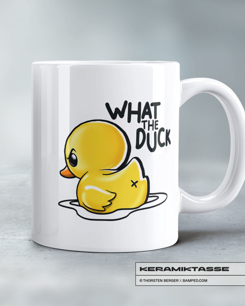 KERAMIKTASSE "WHAT THE DUCK" – Bild 2