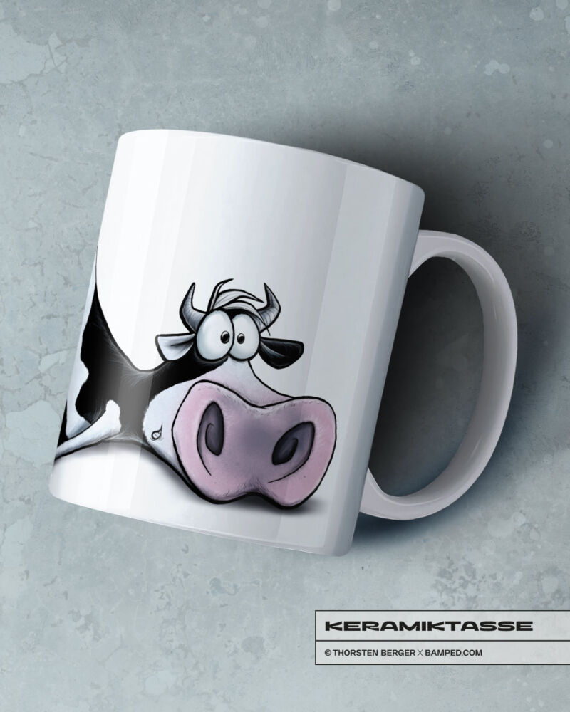 KERAMIKTASSE "UNMOOTIVATED" / COW – Bild 2