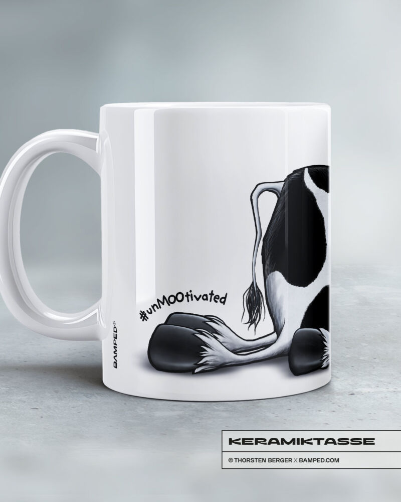 KERAMIKTASSE "UNMOOTIVATED" / COW – Bild 4