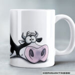 KERAMIKTASSE "UNMOOTIVATED" / COW