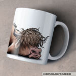 KERAMIKTASSE "UNMOOTIVATED" / HOCHLANDRIND