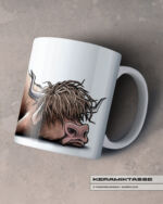 KERAMIKTASSE "UNMOOTIVATED" / HOCHLANDRIND