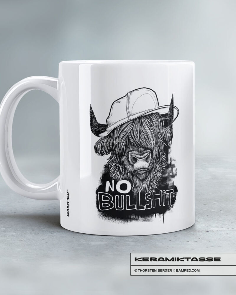 KERAMIKTASSE "NO BULLSHIT" – Bild 4