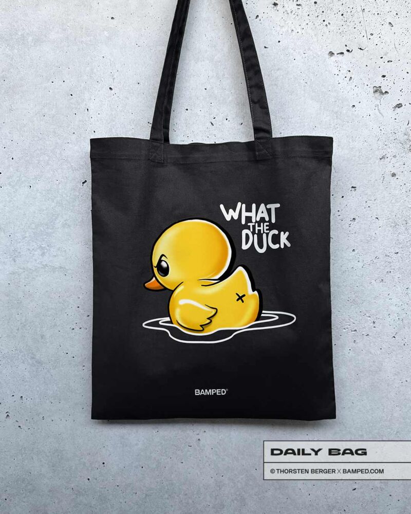 BAUMWOLLTASCHE "WHAT THE DUCK" – Bild 7