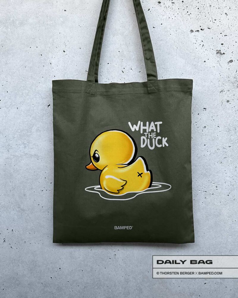 BAUMWOLLTASCHE "WHAT THE DUCK" – Bild 5