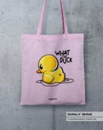 BAUMWOLLTASCHE "WHAT THE DUCK" – Bild 3