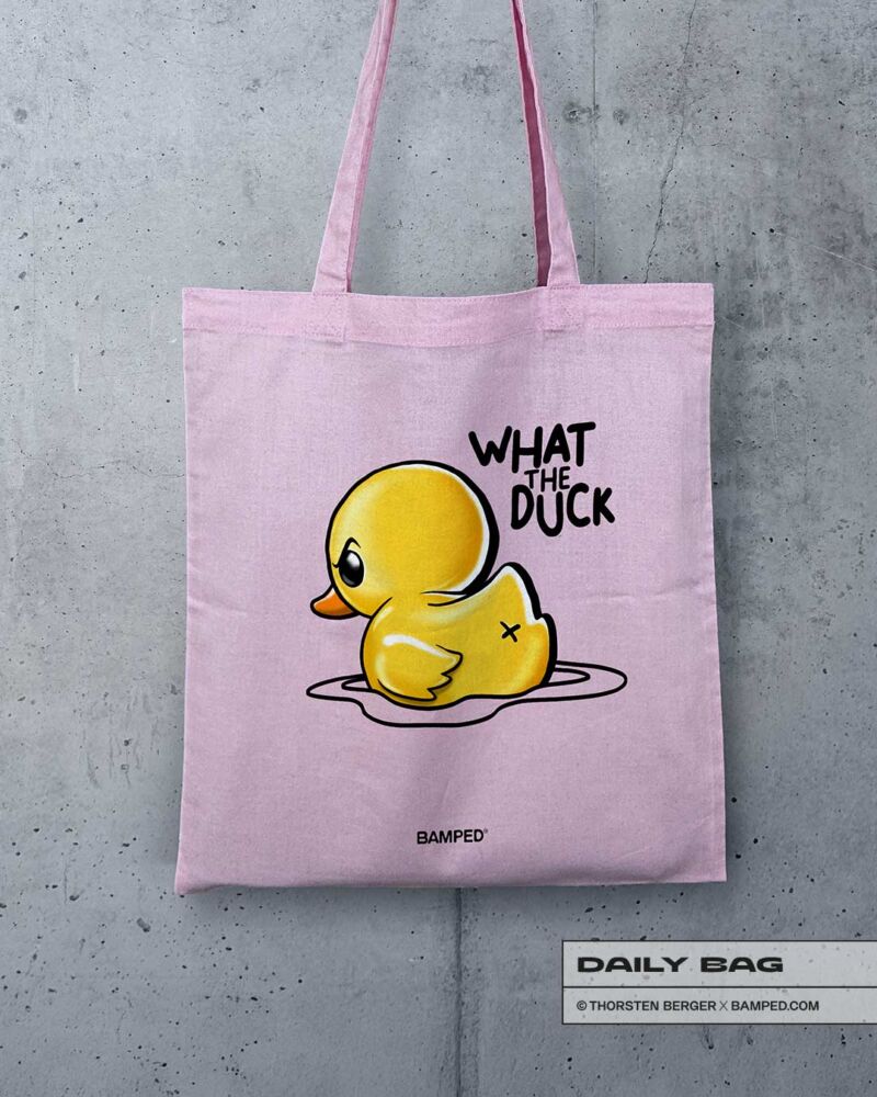 BAUMWOLLTASCHE "WHAT THE DUCK" – Bild 3