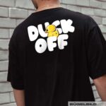 BÜGELBILD "DUCK OFF" / WHITE