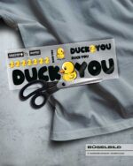 BÜGELBILD "DUCK YOU" / BLACK