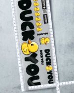 BÜGELBILD "DUCK YOU" / BLACK – Bild 2