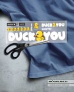 BÜGELBILD "DUCK YOU" / WHITE