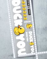 BÜGELBILD "DUCK YOU" / WHITE – Bild 2
